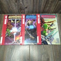 3-MARVEL AGE Guardians Of The Galaxy Graphic Novel Book Lot Hardback Ex-Library - £14.48 GBP
