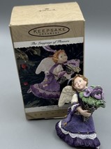 Ornament Hallmark Showcase Pansy Angel #1 Language of Flowers QK1171 1996 - £6.10 GBP