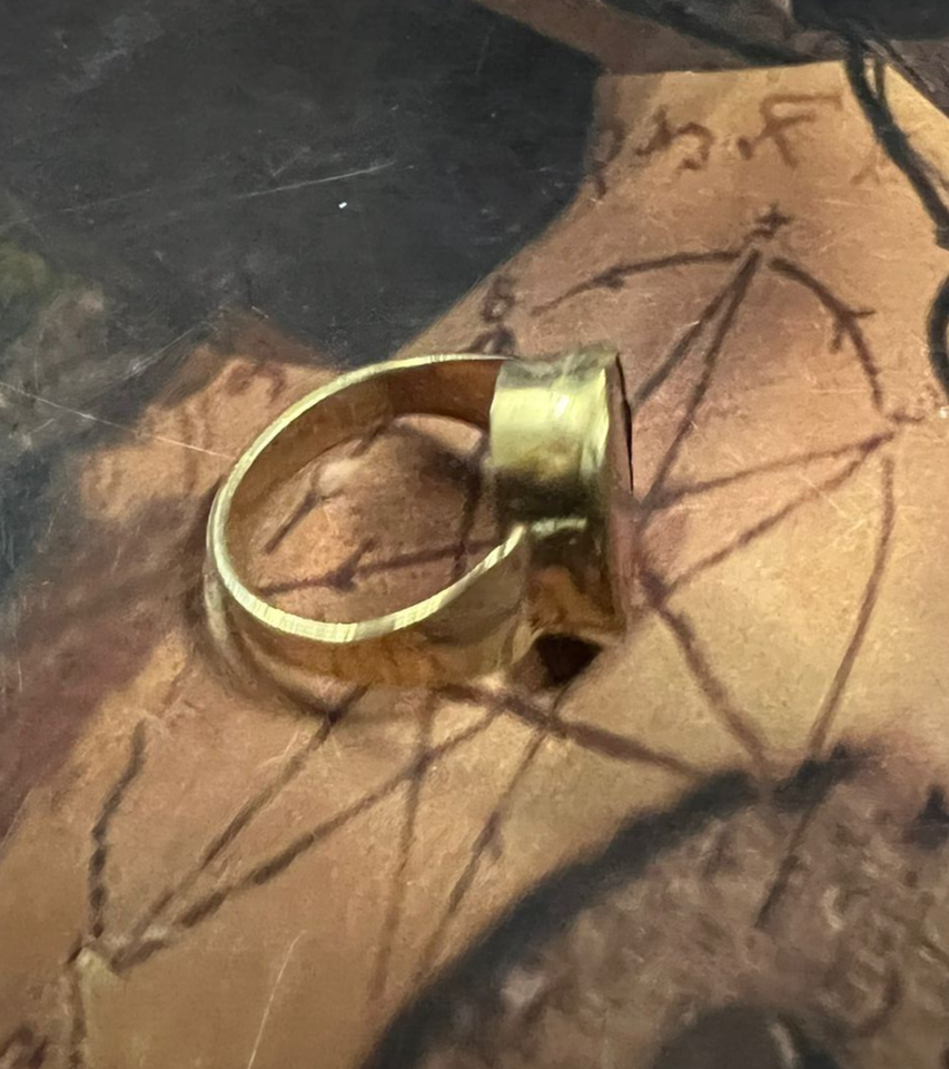 Om Bhairava Tantra Ring occult power Mass wealth prosperity Blessed Life - $68.26
