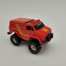 Vintage  McDonald&#39;s Mini  Schaper Stomper Red Orange Chevy Van 4x4 Black... - $9.89