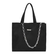 Big Nylon Tote Bags for Women 2022 New Trend Large Capacity Black Shopper Bag Ho - £25.82 GBP