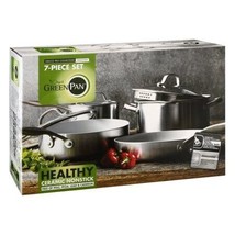 GreenPan Venice Pro Stainless Steel Ceramic Non-Stick 7-Piece Cookware Set - $255.75