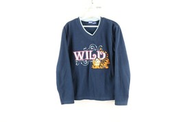 Vintage Disney Womens Small Spell Out Winnie the Pooh Tigger Fleece Swea... - $39.55