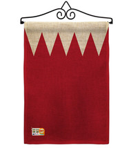 Bahrain Burlap - Impressions Decorative Metal Wall Hanger Garden Flag Se... - $33.97