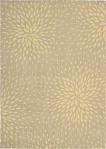 Nourison 2025 Capri Area Rug Collection Beige 5 ft 3 in. x 7 ft 5 in. Rectangle - £416.40 GBP