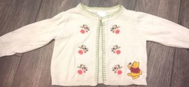 Disney Store Winnie The Pooh Cardigan Sweater 12 Months - $8.59