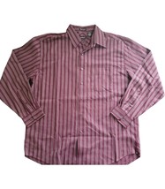 Van Heusen Medium Maroon Long Sleeve Mens Button Up Shirt - £7.47 GBP