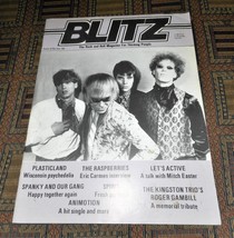 XRARE 1985 Blitz #54 rock magazine: The Raspberries, Plasticland, Let&#39;s Active - £39.42 GBP