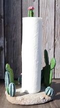 Rustic Western Desert Forest Saguaro Cactus Cacti Paper Towel Holder Sta... - €46,40 EUR