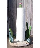 Rustic Western Desert Forest Saguaro Cactus Cacti Paper Towel Holder Sta... - €46,39 EUR