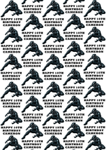 BLACK PANTHER Personalised Gift Wrap - Spiderman Wrapping Paper - Marvel Comics - £4.05 GBP