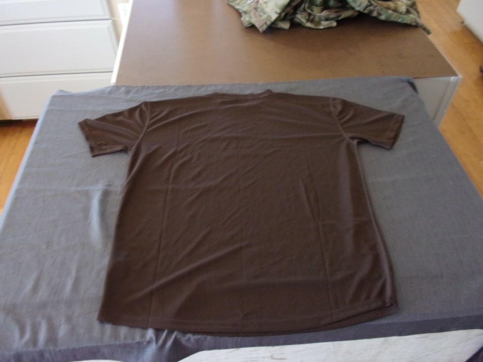 NEW DARK BROWN GREAT UK BRITAIN ARMY MILITARY SHIRT VENTED MOISTURE WICKING XL Item image 6