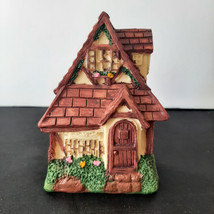 Fairy Garden House Cottage Figurine 4.5&quot; Whimsical Rustic Garden Kitchen... - £3.86 GBP