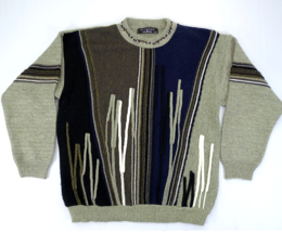 Vintage Protege Collection 3D Pull Tricot Hommes XL Biggie Coogi Cosby S... - £26.46 GBP