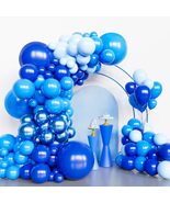 134pcs Blue Balloon Garland Arch Kit Royal Blue Party Decorations - $38.99