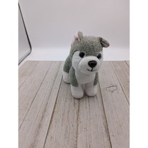 Glitter Girls Alaska Husky Puppy Dog Plush Gray and White Stuffed Animal 5&quot; - £5.55 GBP