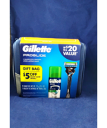 Gillette Proglide Men&#39;s Shaving Travel Kit Razor Cartridge Gel Case Xmas... - £22.38 GBP
