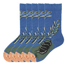 Anysox 5 Pairs Size 5-9 Fashion Long Sock Cartoon Personalized and Creat... - £19.61 GBP