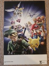 Super Smash Bros. Brawl 15.5&#39;&#39;x11.5&#39;&#39; Nintendo Power Double Sided Poster - $21.03 CAD