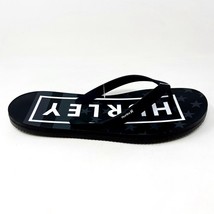 Hurley One and Only Printed Black Mens Size 12 Flip Flop Sandals CJ1624 012 - $17.95