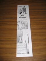 1951 Print Ad Duofold 2-Layer Health Underwear Police Man Cartoon Mohawk,NY - $10.44