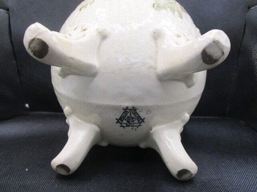 Antique Avalon Faience Pottery eagles handles 9 x 9" Item image 2