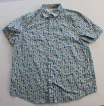 Penguin Mens Button Down Shirt Size XL - Cocktails and Cups Pattern - £14.69 GBP