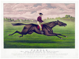 3307 Vintage 18x24 Poster.Room wall art design.Green landscape horse ride Deco A - £22.38 GBP