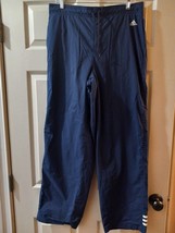 Adidas Windbreaker Nylon Pants Adult Size XL Tall Blue - £12.95 GBP