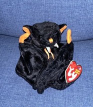 2003 Vintage Ty Beanie Baby Bat-e the Halloween Bat Mint with Mint Tags ... - £8.57 GBP