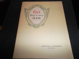 Armour 60 Ways to Serve Ham with letter to recipient - Vintage circa 1930&#39;s - $15.00