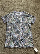 Vera Bradley Women’s Size Small PJ Top Paisley Print Multi Color Soft Co... - $34.11 CAD