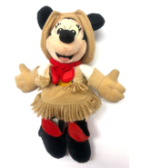 Disney Minnie Mouse Frontierland Cowgirl 8&quot; Vintage Beanie Plush Figure - $20.69 CAD