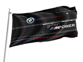 Flag BMW Power,Unique Design Print , Size - 3x5 Ft / 90x150 cm, Made in EU - $29.80