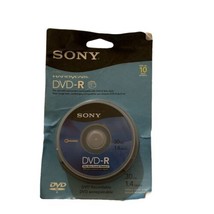 Sony Handycam DVD-R Recordable Disc 10 PACK 8 CM 1.4 GB 30 min Factory Sealed - £71.89 GBP