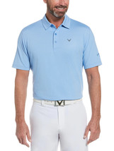 Callaway Men's Fine Line Polo Stripe Opti Dri Short Sleeve Malibu Blue B4HP - $23.70