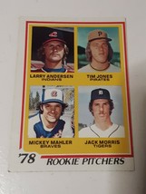 1978 Topps Jack Morris Detroit Tigers Minnesota Twins Rookie Card #703 - £6.22 GBP