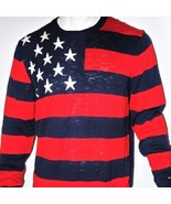 Tommy Hilfiger USA flag cotton men&#39;s sweater size large - £25.88 GBP