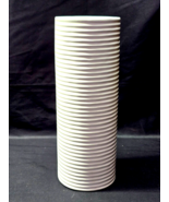 Modern Home Decor KAVANA Vase - 12&quot; Vertical &amp; Horizontal Striped / Ridges - $22.75