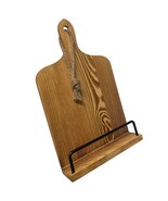 Wooden Cookbook Holder Book Stand Cutting Board Shape Rope Hanger Easel ... - $394.06 MXN