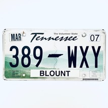 2007 United States Tennessee Blount County Passenger License Plate 389 WXY - £13.28 GBP