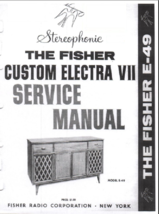 Fisher Custom Electra VII Service Manual PDF Copy 4G USB Stick - $18.75