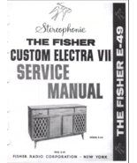 Fisher Custom Electra VII Service Manual PDF Copy 4G USB Stick - $26.55 CAD