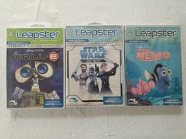 Leap Frog Leapster Game Lot Star Wars Nemo Wall E 3 Games - £11.01 GBP