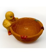 Celebrations Radko 2012 Ceramic Basket Bowl w/ Chick Candy Dish Easter S... - $24.95