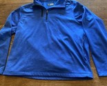 Callaway Golf Weather Series 1/4 Zip Pullover Blue Mens M Stretch, Fleece - $23.76