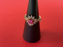 Bomb Party RBP3674 “She’s Got Drama” LC Ice Crystal on Rose Gold Size 9 Ring NWT - £19.24 GBP
