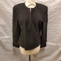 Jones New York Women&#39;s Black Zip Jacket, Size 10 - $29.69