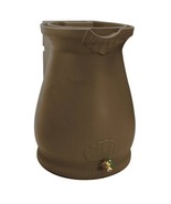 Brown Oak 65 Gallon Plastic Urn Rain Barrel with Planter Top - $779.99 CAD