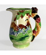 Vintage 5 1/2&quot; Robin Hood Figural Handle Ceramic Pitcher  (Circa 1940&#39;s)... - $46.38